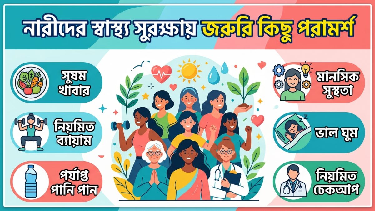 নারীদের স্বাস্থ্য সুরক্ষায় জরুরি কিছু পরামর্শ
