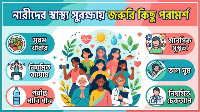 নারীদের স্বাস্থ্য সুরক্ষায় জরুরি কিছু পরামর্শ